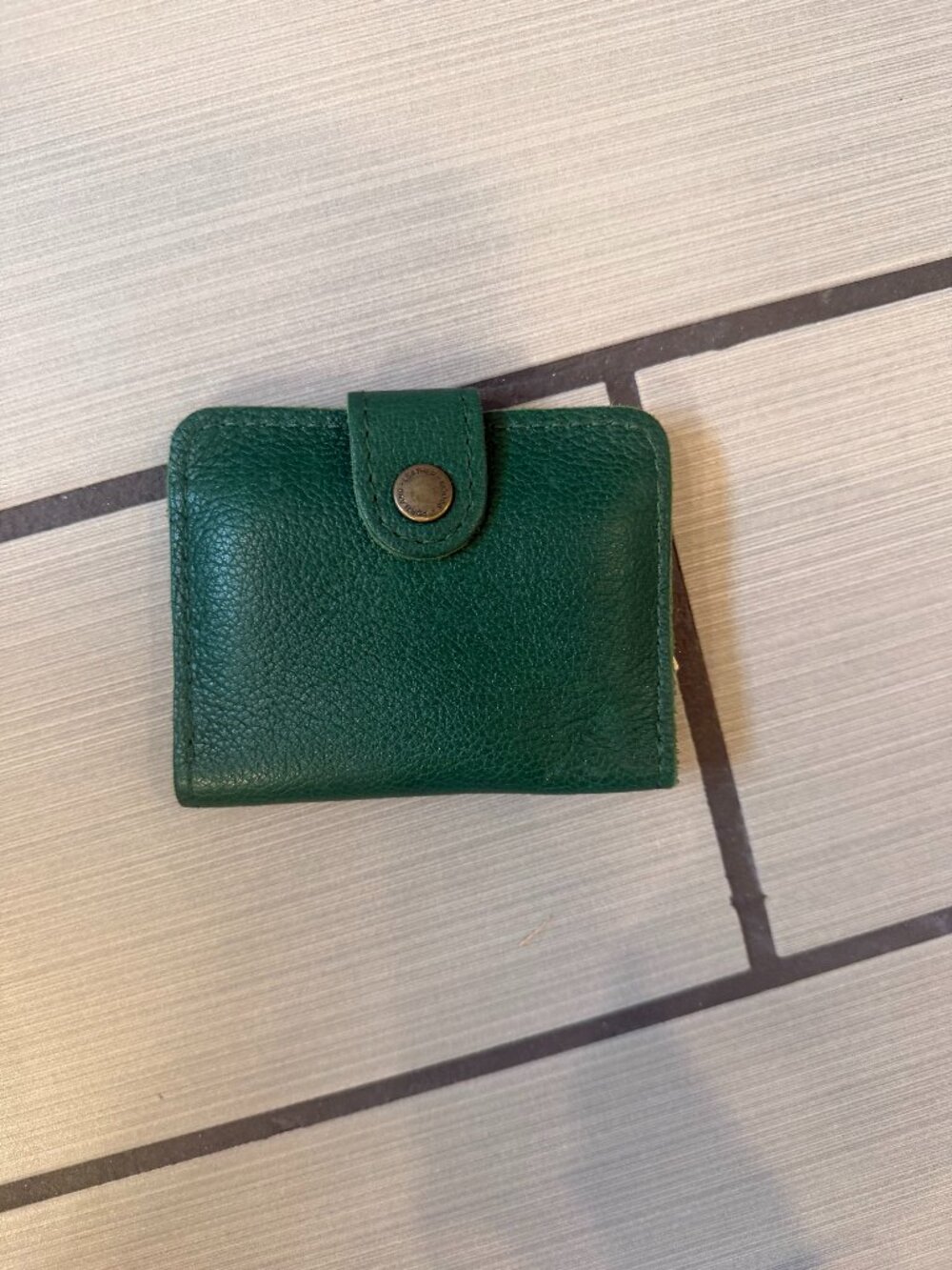 Portland Leather Mini Bifold Wallet - Green